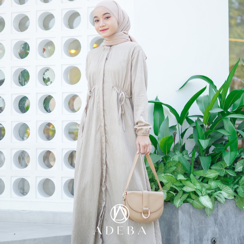 ADEBA - GAMIS PUTIH PAULA PAULINA POLO PREMIUM