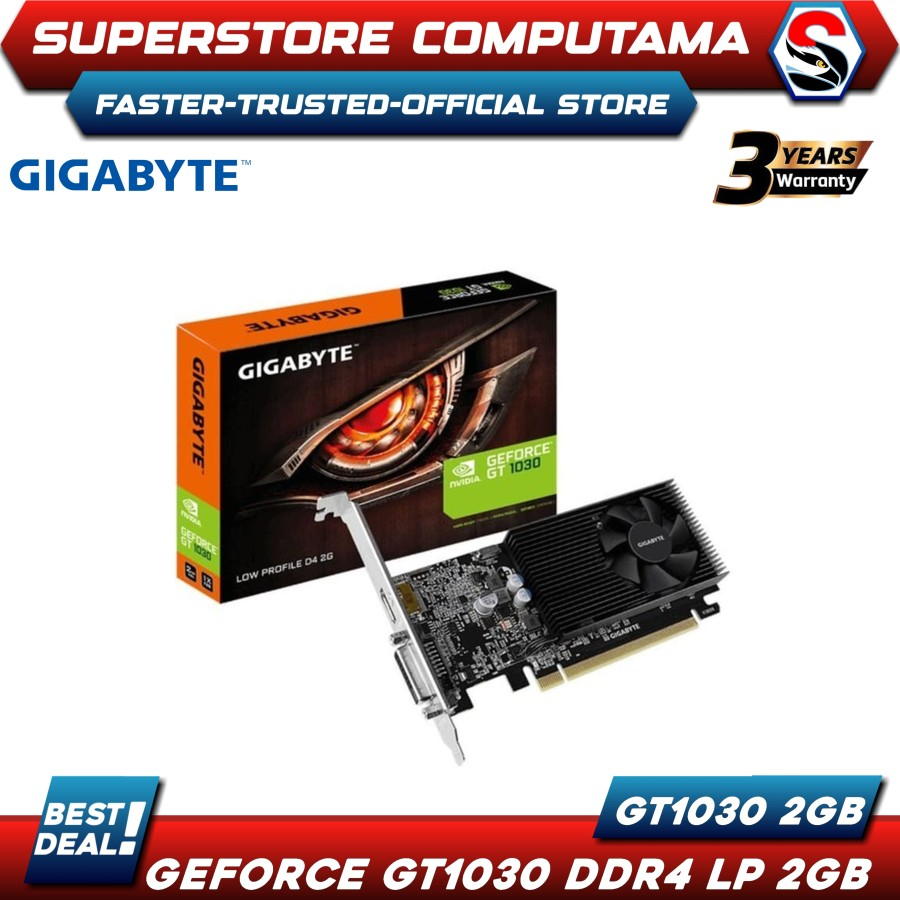 VGA Gigabyte GT 1030 2GB DDR4 LP-Gigabyte Geforce GT1030 DDR4 2GB