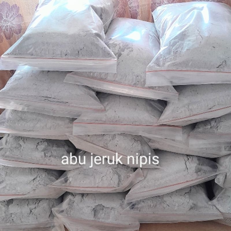 Abu Gosok.Abu Kayu Bakar Jeruk Nipis