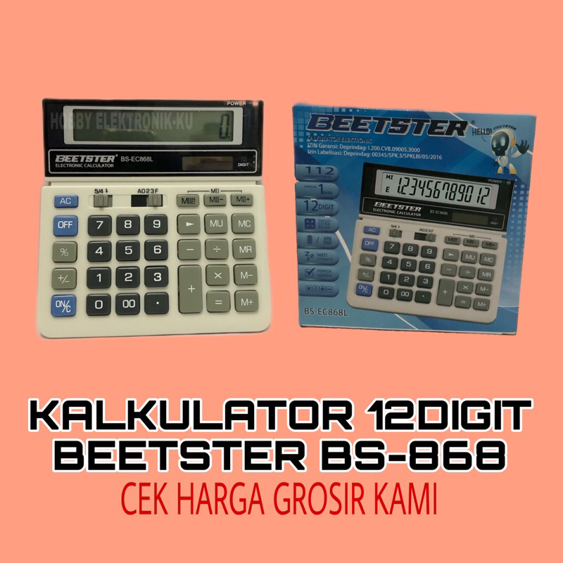 

KALKULATOR BEETSTER BS-868 MUTU OK EMPUK