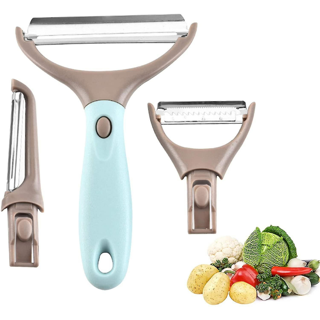 Bei Tuo 3in1 Peeler Stainless Steel - Pisau Pengupas Buah Sayur 0910