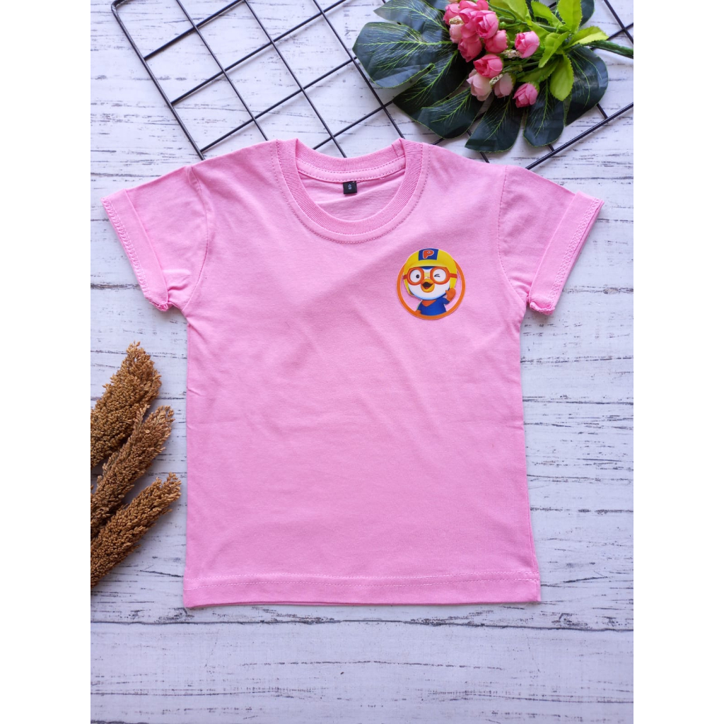 KAOS KARAKTER PORORO ANAK 1-8 TAHUN