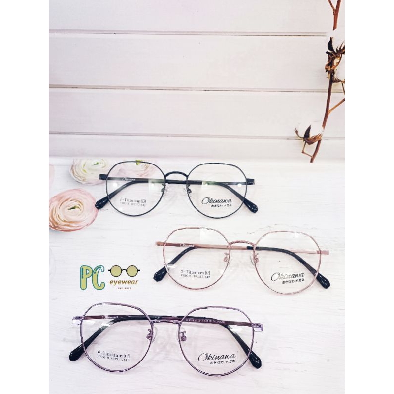 Pc_eyewear - Frame "OKINAWA" 88018 B-Titanium / KACAMATA KOREA B-Titanium COWOK CEWEK KEKINIAN