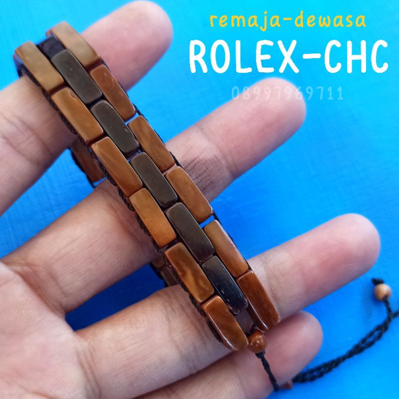 Gelang Kayu kaukah (ROLEX) Wanita-Pria koka kokka kaokah kokah