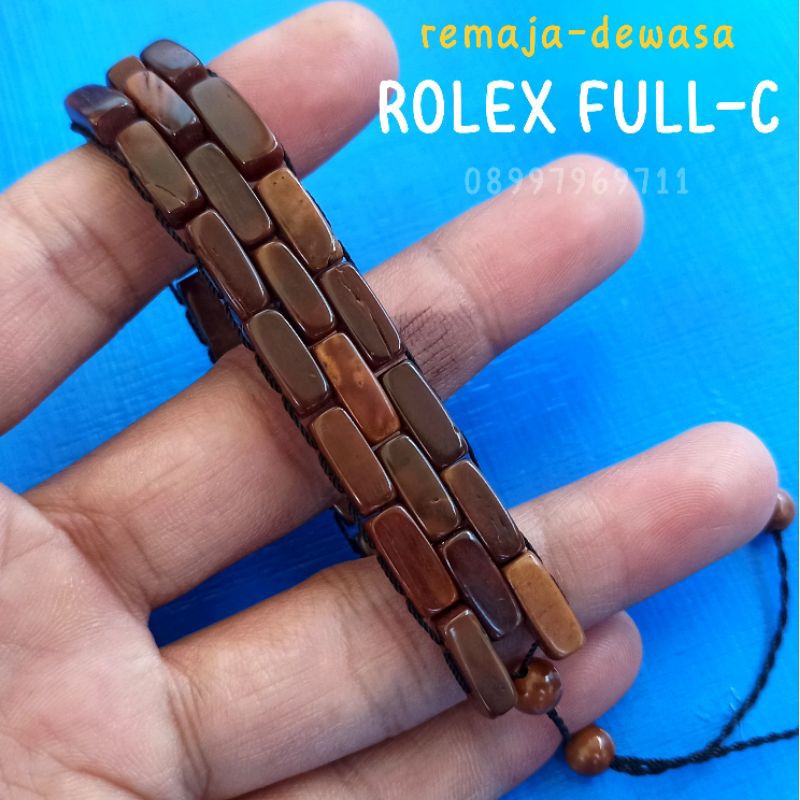 Gelang Kayu kaukah (ROLEX) Wanita-Pria koka kokka kaokah kokah