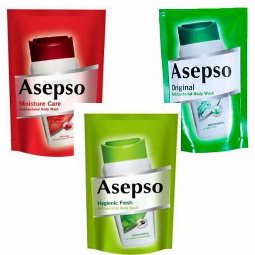 Asepso Body Wash Refill 450ml Antibacterial Sabun Mandi