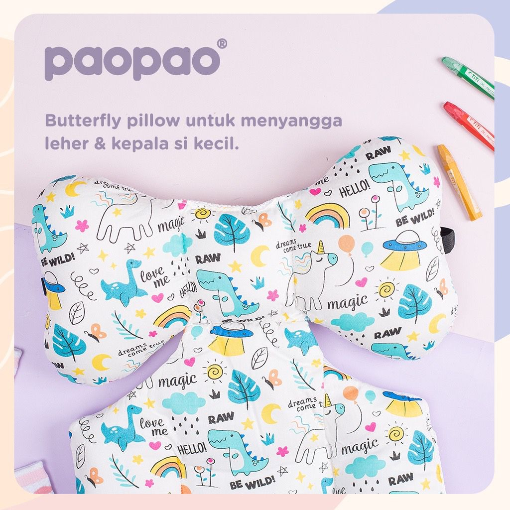 PAOPAO STROLLER LINER/ ALAS STROLLER / empuk / alas stroller dengan bantalan butterfly / sirkulasi udara