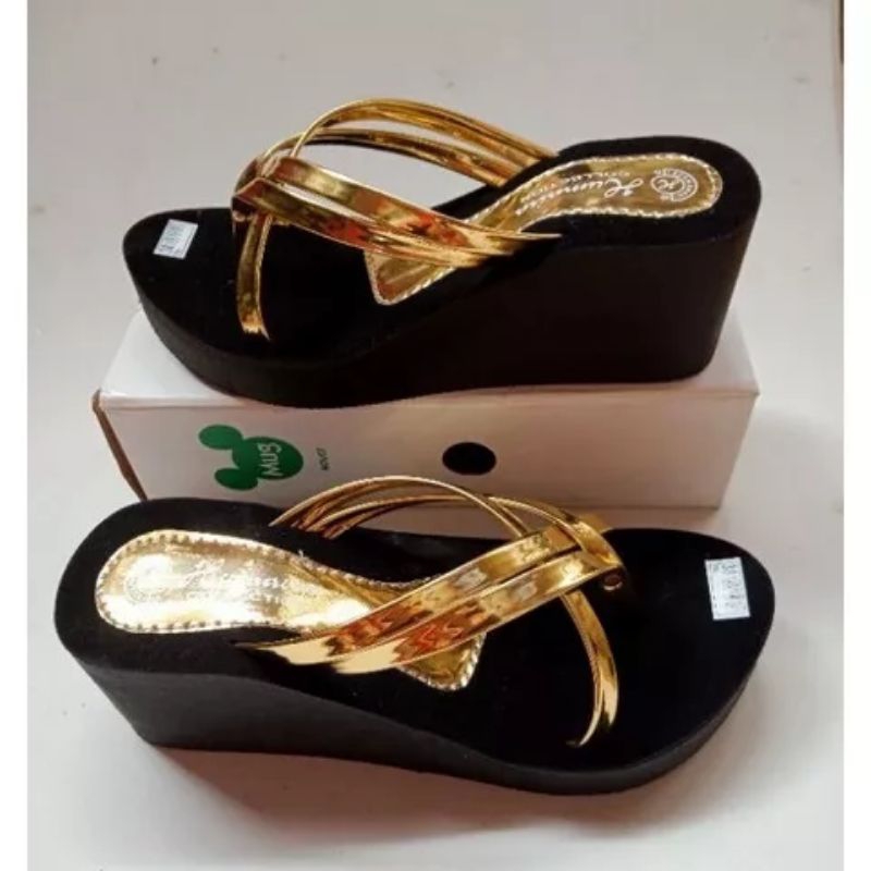 SENDAL WANITA WEDGES TER BARU 223