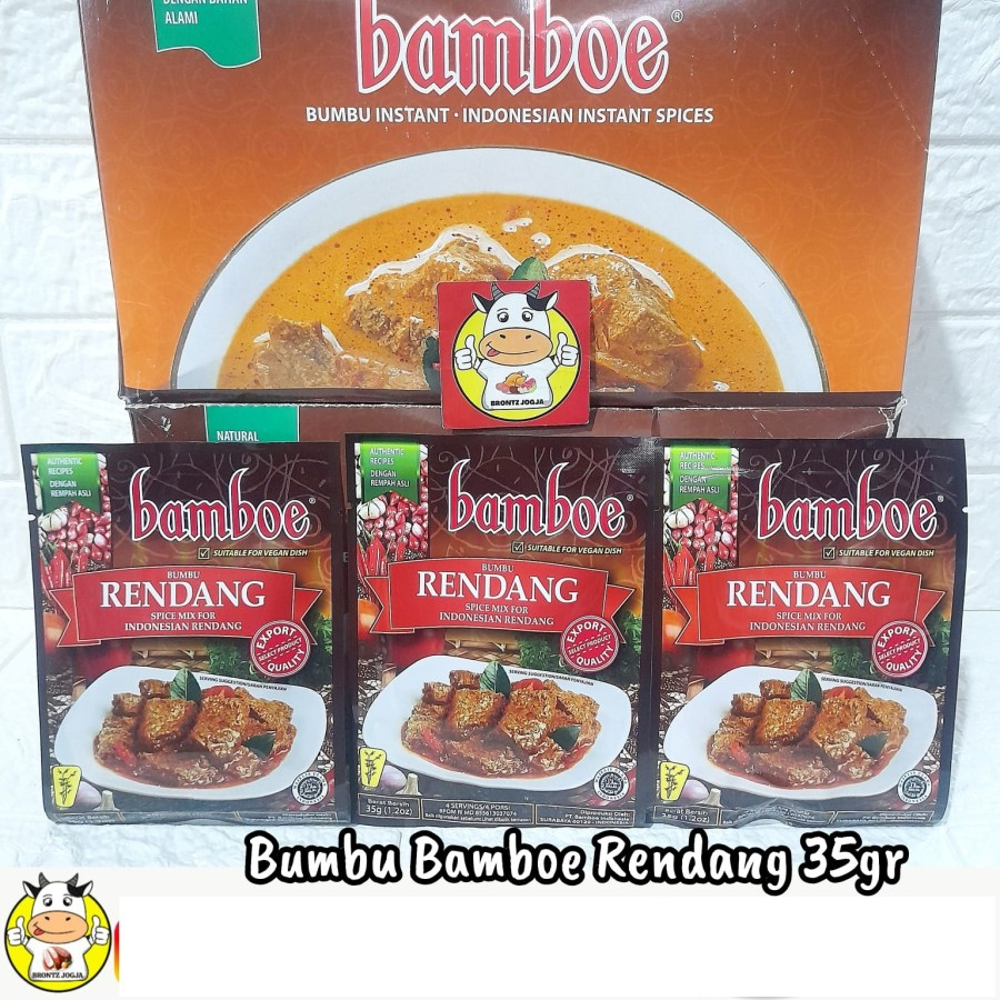 

BAMBOE BUMBU RENDANG 35GR - BUMBU MASAK INSTANT - BRONTZ JOGJA