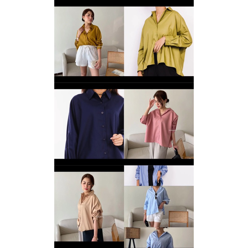 NEW Kemeja oversized shirt Fashion Today (Alice Norin)