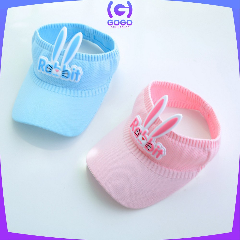 GOGO-P579 Topi Anak Rajut Visor Pantai Motif Kelinci Baseball Anti Uv / Topi Fashion Anak Rabbit Topi Golf Senam Sport Olahraga Fashion Girl