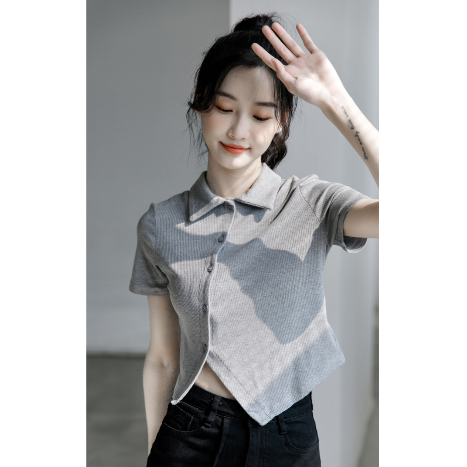 【LIVIAHOME】Korean  Polo Atasan Wanita T-Shirt 7151 (S-L)