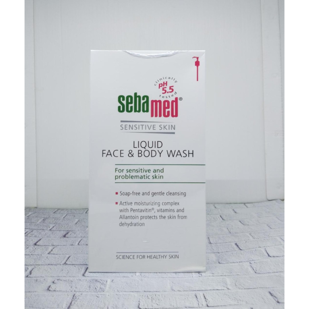 Sebamed Wajah Muka Dan Badan Sabun Mandi Cair Sebamed Liquid Face &amp; Body Wash 1000 ml/1 Liter