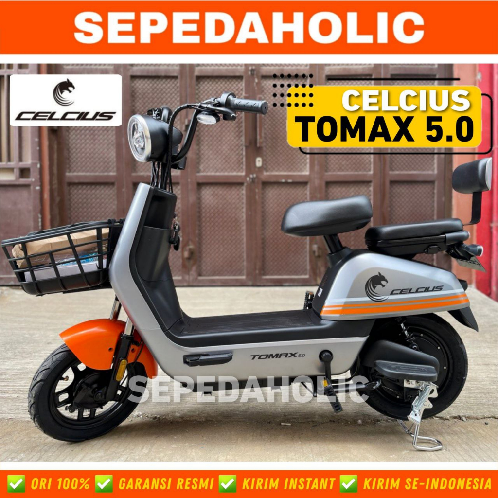 Sepeda Listrik CELCIUS TOMAX 5.0 / 2.0 / 6.0 NEW Electric E Bike