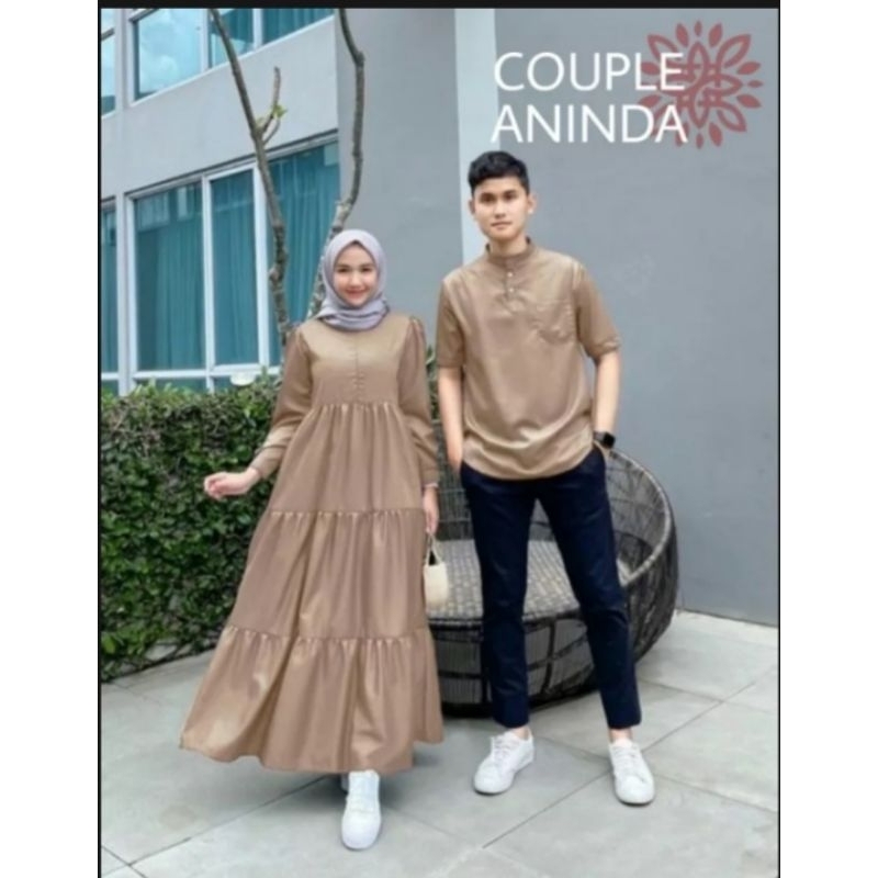 *PN* Gamis pasangan / baju muslim couple Alisa/ Pakaian muslimah