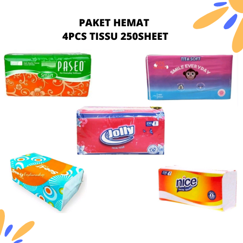 PAKET MURAH 4PCS TISSU 250SHEET