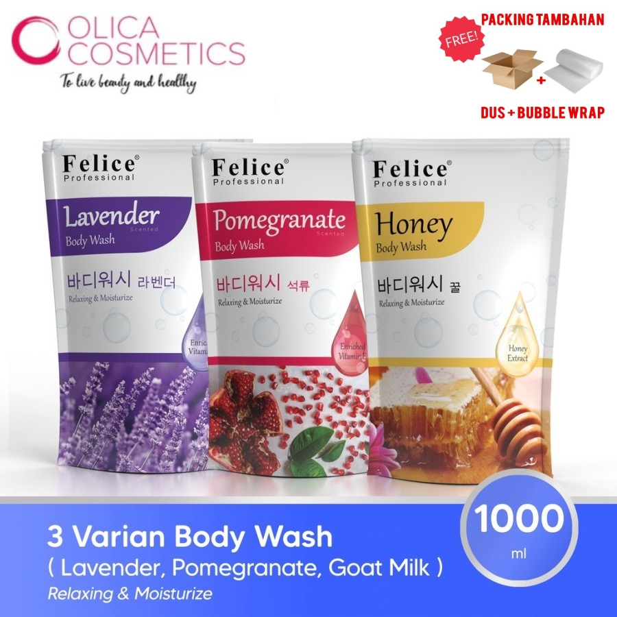 Felice Body Wash / Sabun Mandi Cair 1000ml ORIGINAL