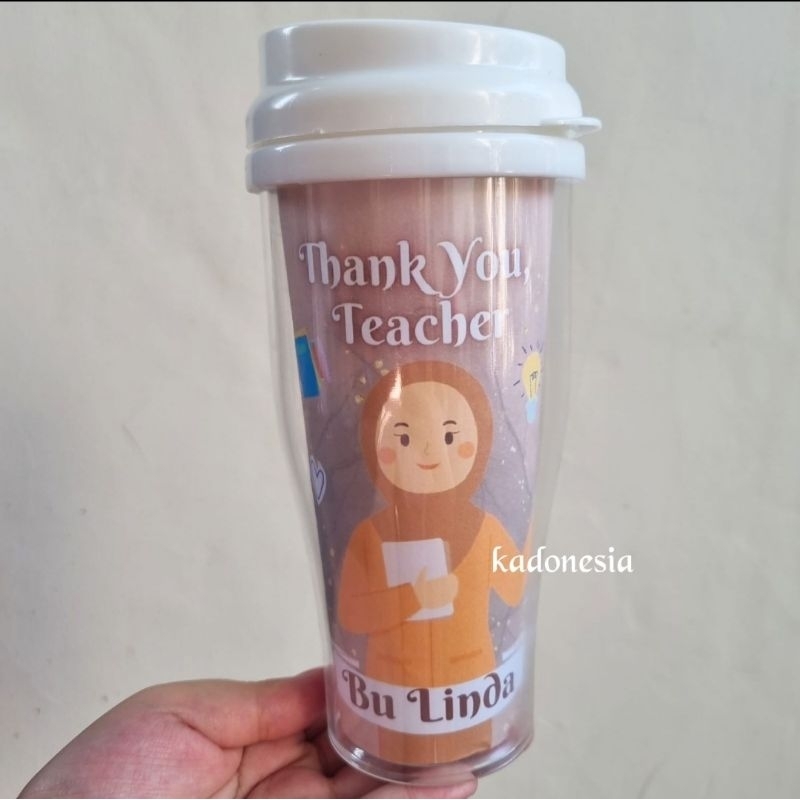 Kado Guru Tumbler Custom / Hadiah Guru Botol Custom / Teachers Day Giftbox / Souvenir Guru