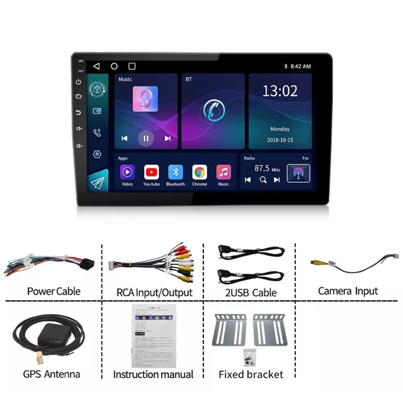 HEAD UNIT DOUBEL DIN ANDROID 9inc RAM 2 INTERNAL 32