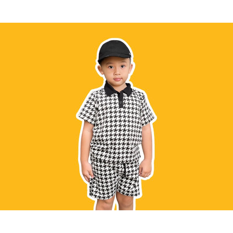 RACHIDKIDS / SETELAN ANAK HOUNDSTOOTH / HOUNDSTOOTH SET