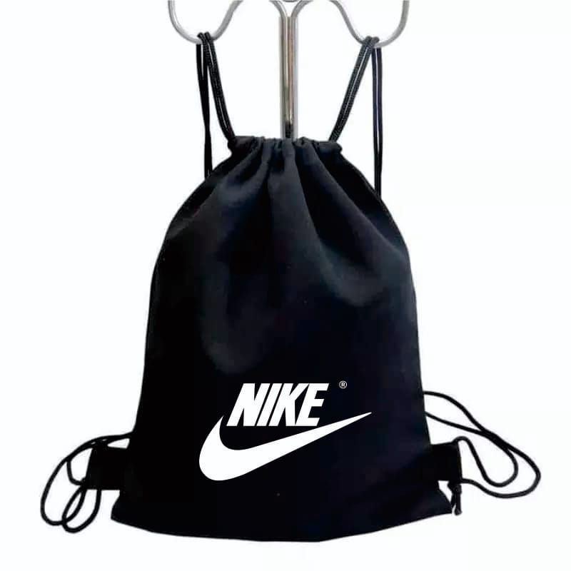 Tas serut string Bag Kanvas Hitam l Tas Serut Rangsel
