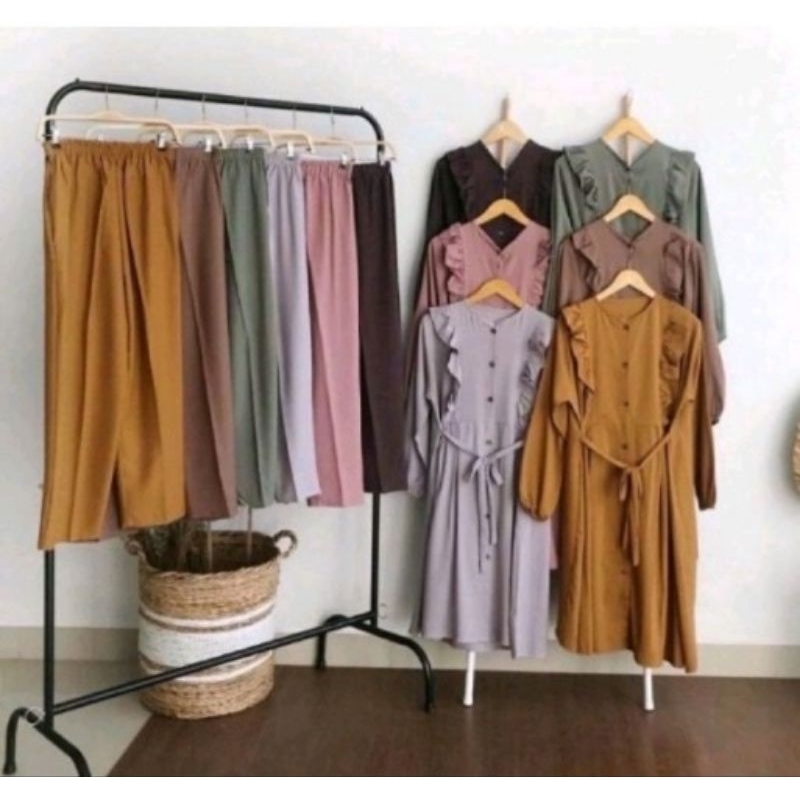 SETELAN CELANA SETELAN ROK bordir JUMBO LD 130CM