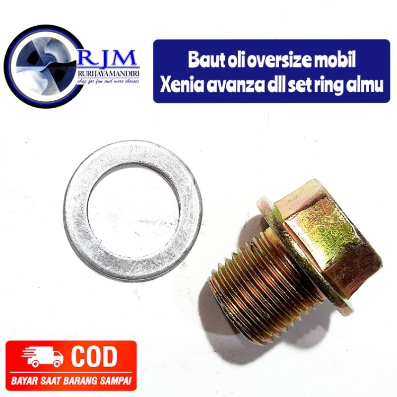 baut oli oversize mobil xenia avanza dll set ring alumunium
