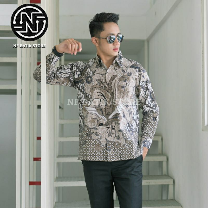 Peksi Kemeja batik solo / Full furing / Kemeja batik pria / Batik kondangan / Batik sragenan / Batik