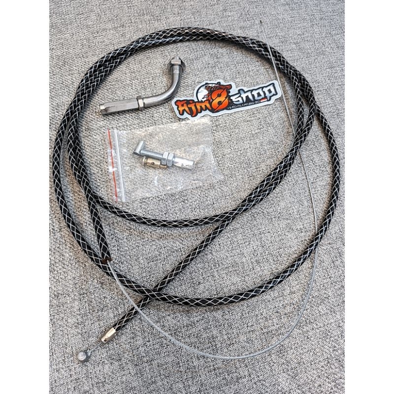 kabel gas karbon thailand tali gas kabel gas serat carbon kabel gas variasi panjang 190cm universal matic atau bebek sport dll