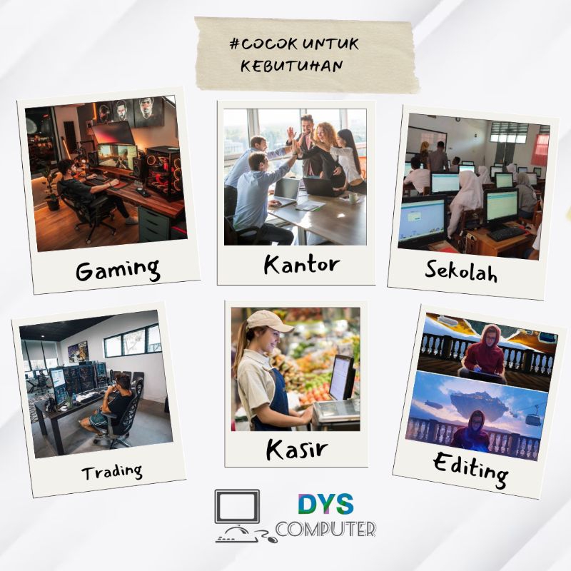 CPU Gaming I5 VGA 2GB RAM 8GB | 500GB | SSD Desain Editing Kantor Sekolah