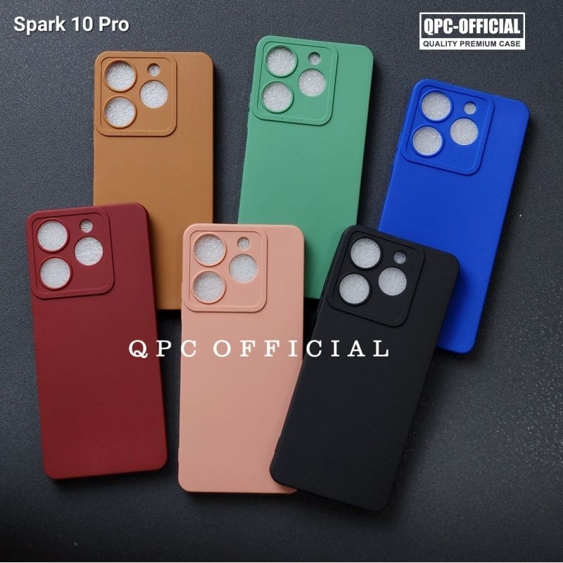 Tecno Spark 10 nfc Tenco Spark 10 Pro nfc Case Pro Kamera Case Slim BlackMatte Silikon Warna Case Te