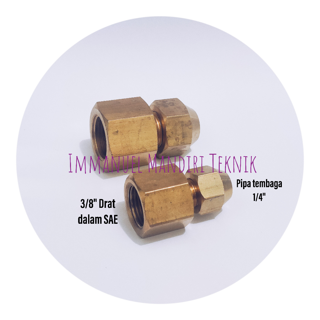 Nepel adaptor AC 3/8 x 1/4 / Sok adaptor 3/8 x 1/4 - set