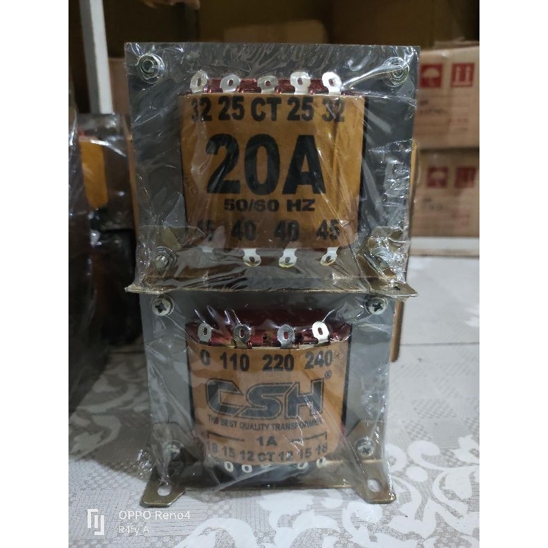 Trafo 20 Amper CT 45 CSH ( tembaga )