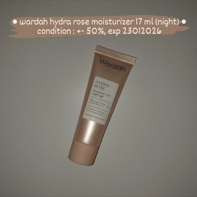 [Preloved] Wardah Hydra Rose (night cream)