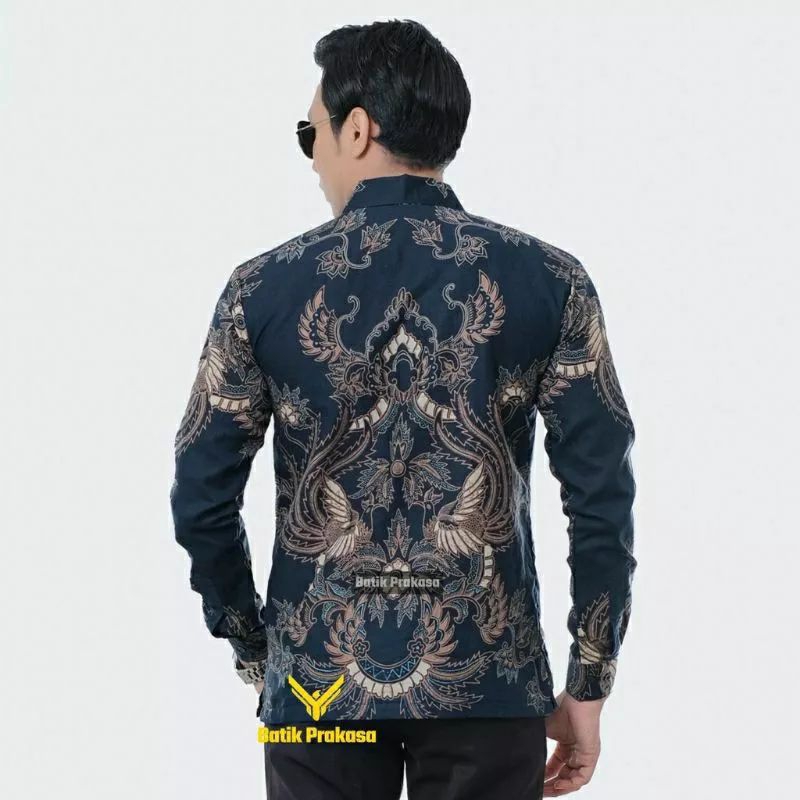 kemeja batik pria halus sragenan batik pria slimfit lengan panjang katun halus sragenan