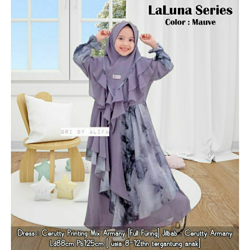 LALUNA KIDS BAJU ANAK PEREMPUAN GAMIS ANAK REMAJA TERBARU / IR FASHION  /MAXY KIDS / GAMIS CERUTY AN