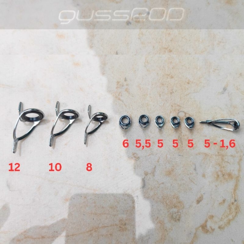 ring guide baitcasting mamarit bc cincin joran 9 pcs 1 set