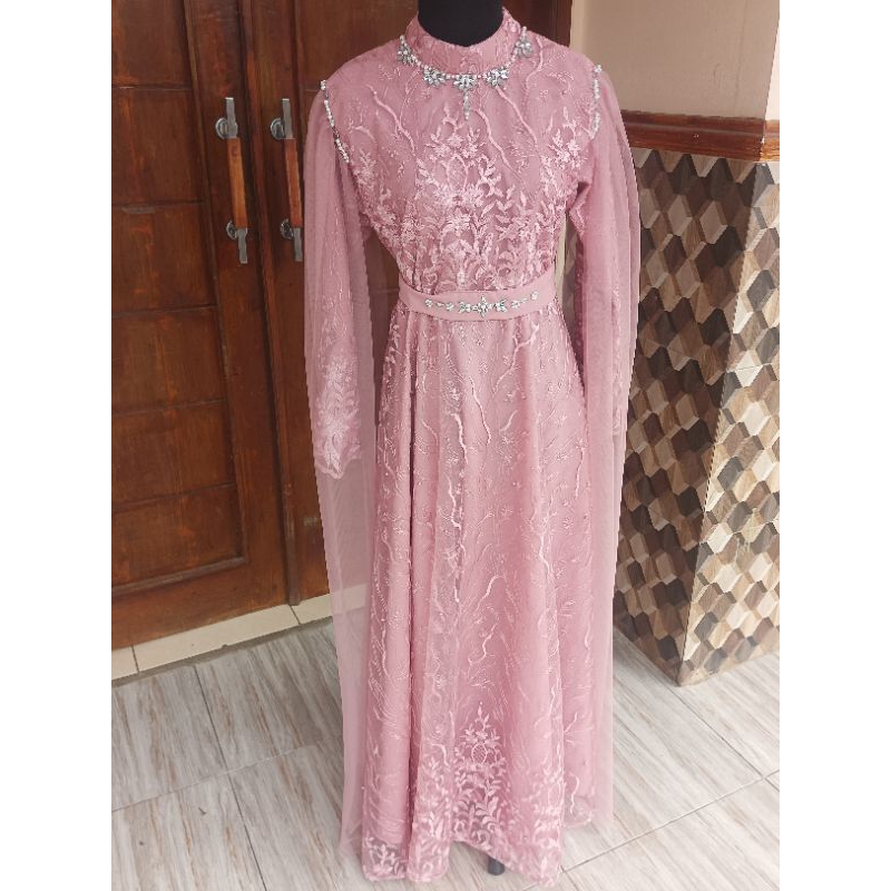 gaun terbaru kekini gaun pernikahan gaun muslim wedding dress terbaru gamis muslim gamis pernikanan 