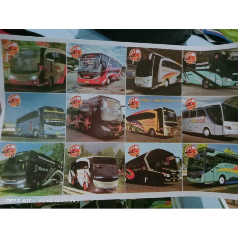 

Stiker Bus lembaran 10 stiker