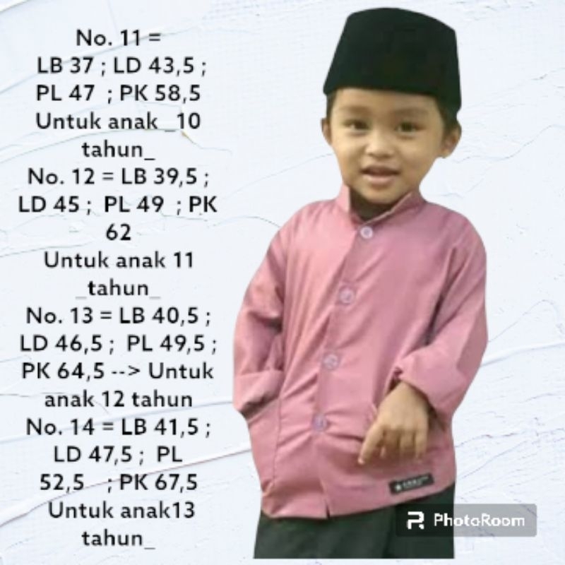 Koko ammu anak 11,12,13,14/haibah anak/koko anak santri