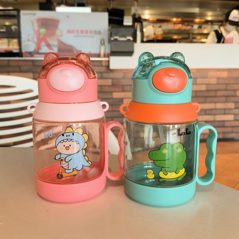 TERBARU 0108 BOTOL MINUM ANAK MODEL BEAR WITH PEGANGAN DAN TALI/BOTOL ANAK IMPORT LUCU