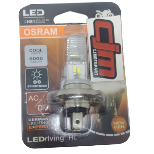 LAMPU LED OSRAM HS1 AC/DC NINJA RR 150 VIXION 12V 5/5.5W K3 ORIGINAL