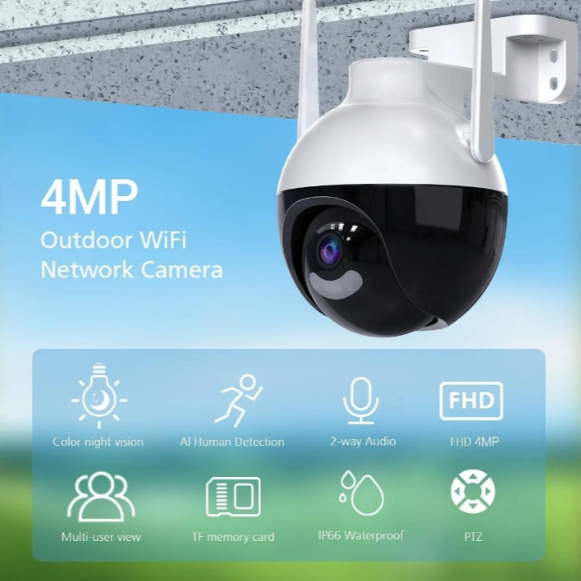 camera cctv H1 outdoor 1080P 8MP PTZ Speed dome wireless V380PRO