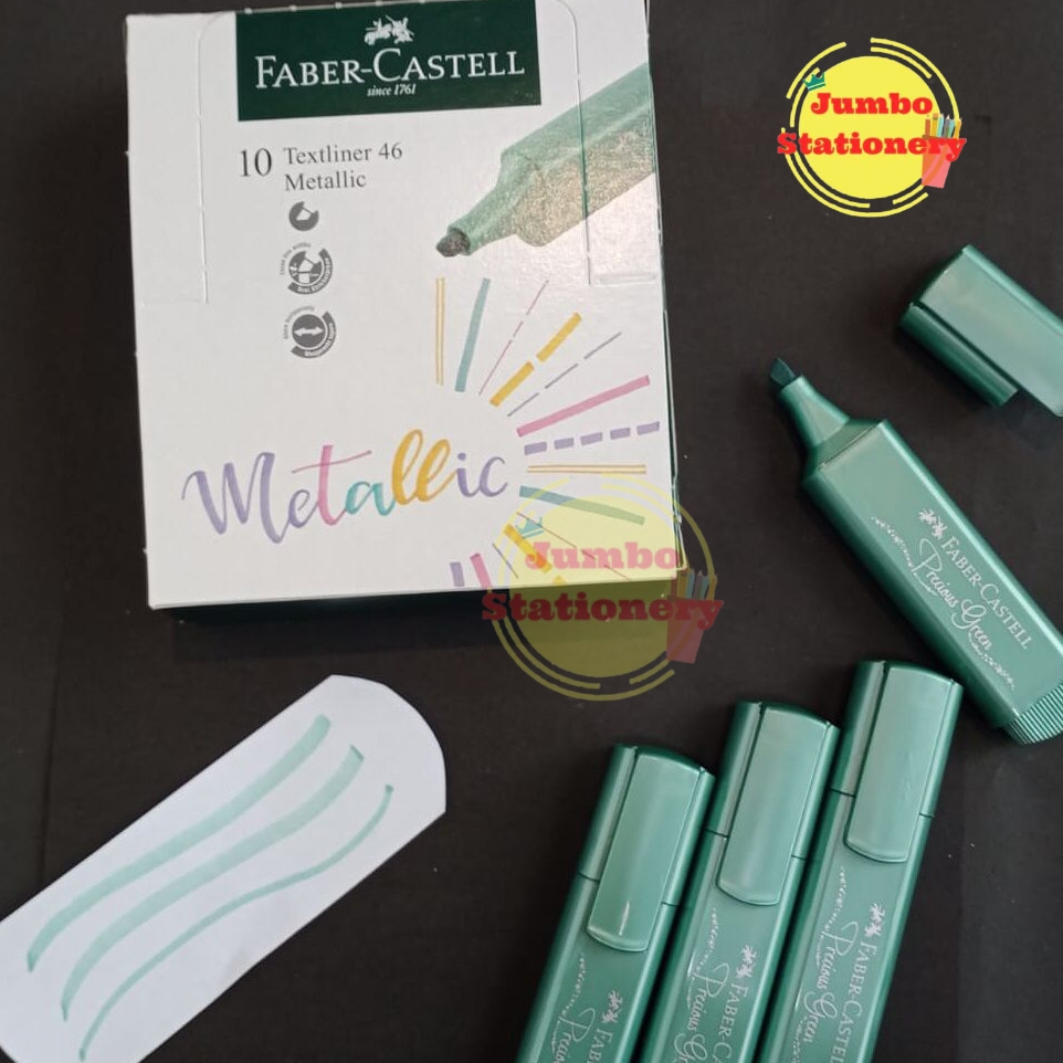 Highlighter Faber Castell Textliner 46 Metallic Precious Green