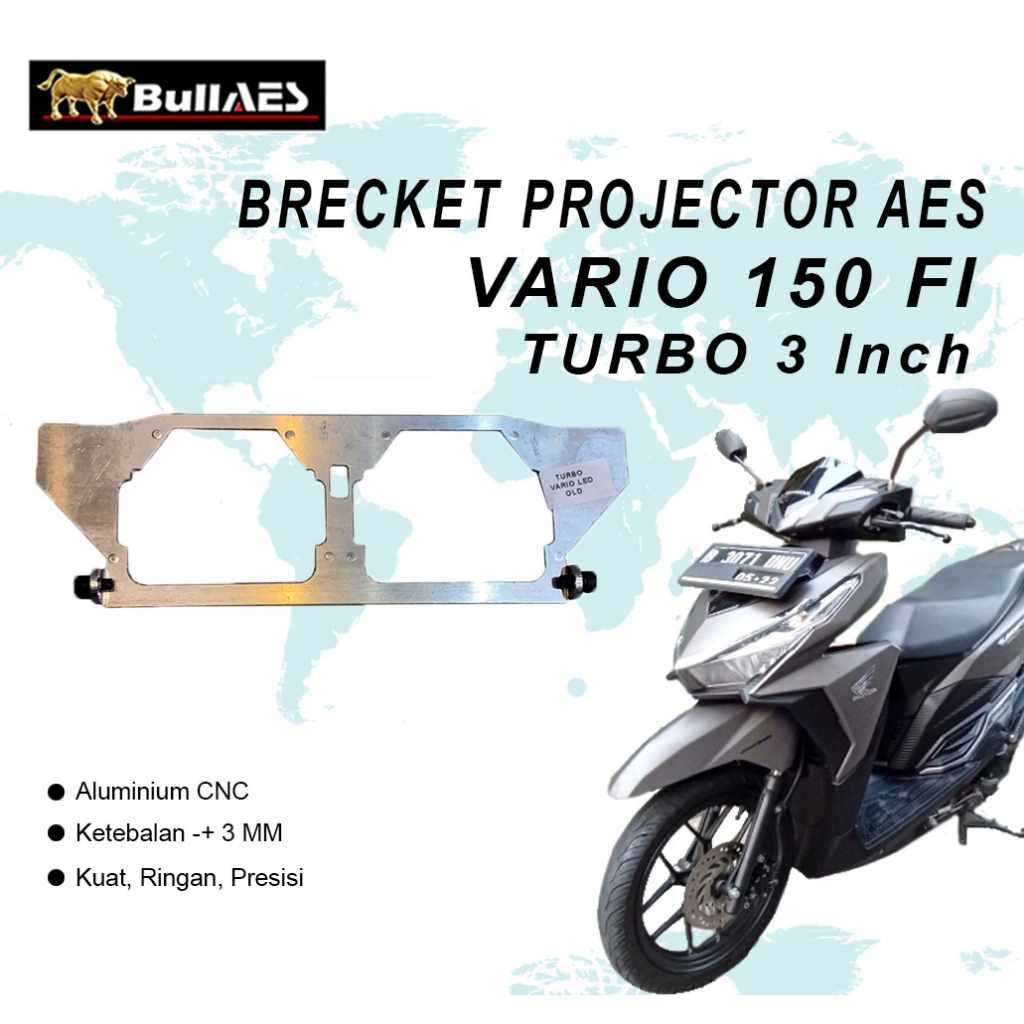 Brecket Retrofit Projector TURBO 3 Inch Segala Motor