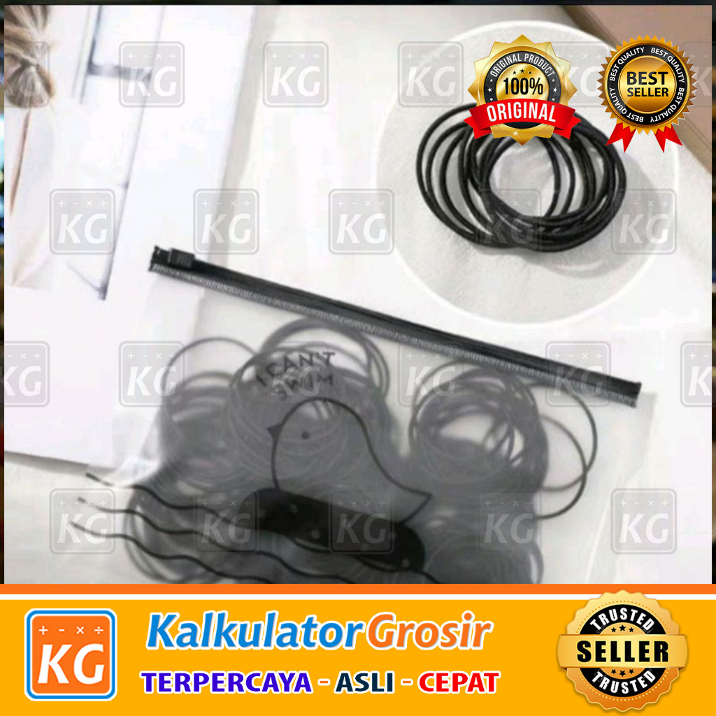100 PCS KARET IKAT RAMBUT ALA KOREA WARNA WARNI