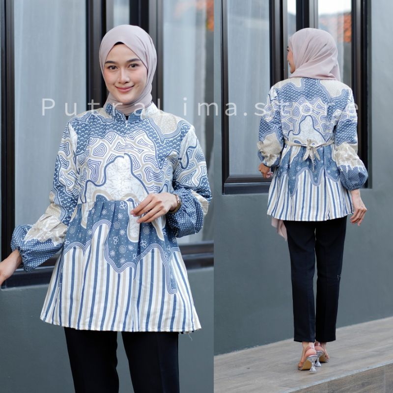 BATIK WANITA MODERN  ATASAN BATIK WANITA KANTOR