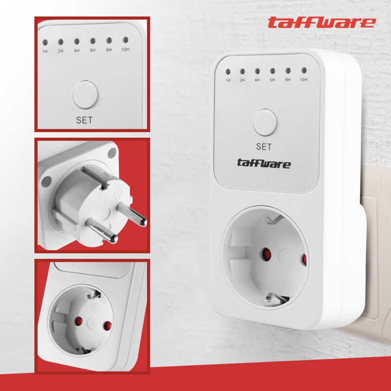 Taffware Stop Kontak Pengatur Waktu Digital Automatic Timer Switch - W03