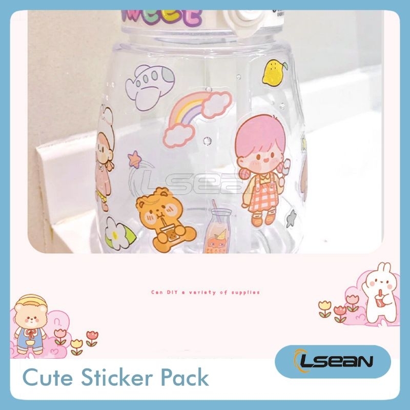 STIKER HIAS GIRL AND ANIME CUTE DECO PACK JOURNAL KOREA 2D WATERPROOF