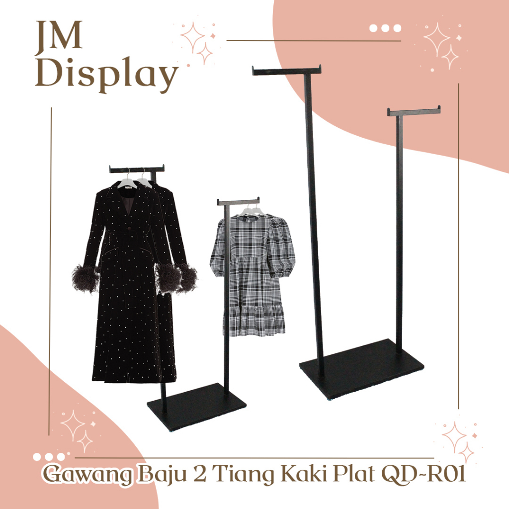 Gawang Gantungan Display Pajangan Pakaian Baju Kemeja Dress Gaun Celana Rok Untuk Butik Distro Toko 